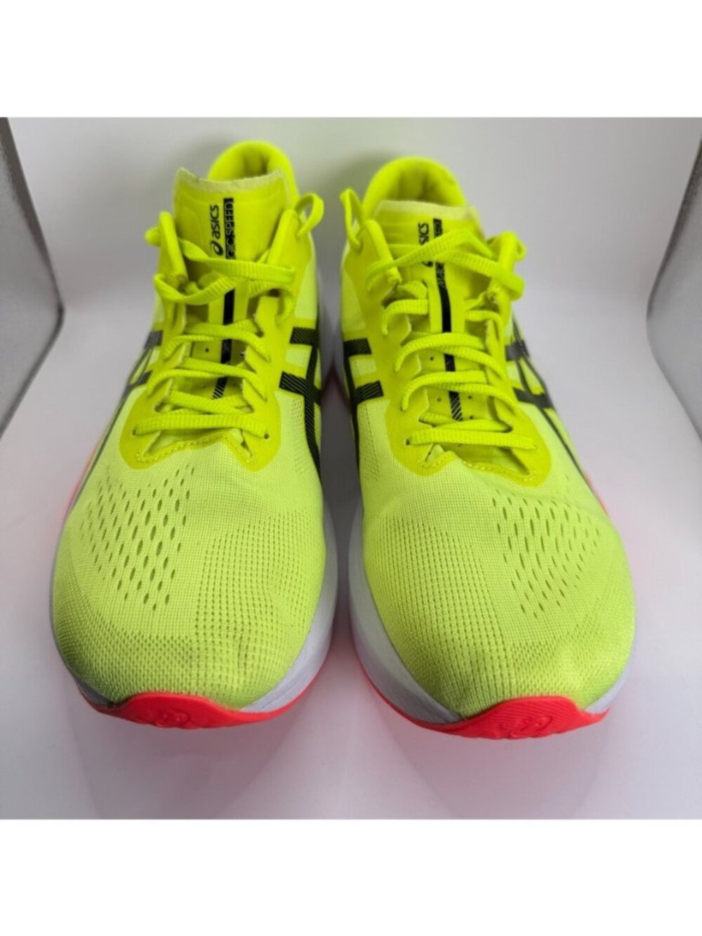 ASICS Magic Speed 4 Shoes Mens Size 13 Vibrant Yellow Running Trainer Gym - Picture 3 of 12